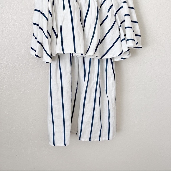 Faithfull the brand striped linen strapless dress size Small - Picture 9 of 15